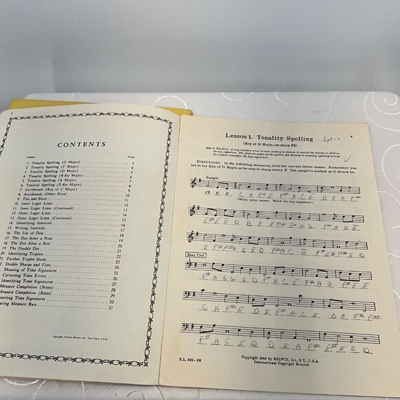 John W. Schaum Note Speller Book Two Piano Instruction Music Theory Education Pu - Picture 8 of 9